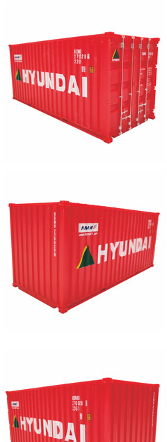 韩国现代船务 1:35集装箱模型 展示用集装箱模型LOGO定制 海艺坊货柜模型