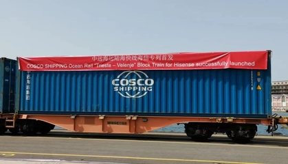 中欧陆海快线海信专列开通 有效提升欧洲地区供应链效率