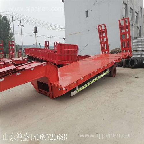 梁山业骏爬梯购机低平板半挂车载重、价格及配件厂家全解析